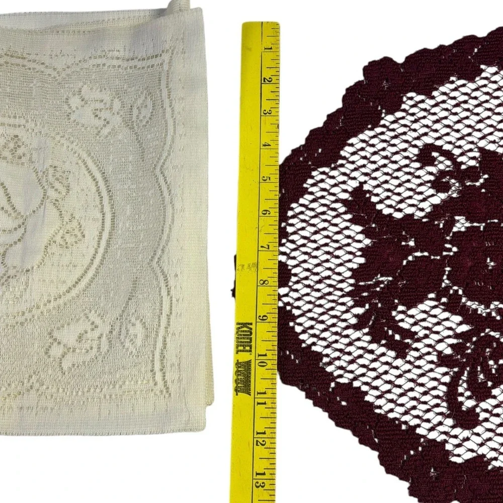 Vintage Crochet Lace Doilies Set and Hand Embroidered Hanky‎ with Baby Pants